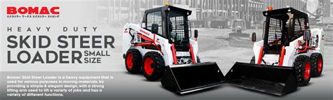 bomac skid loader|Heavy Duty Skid Steer Loader Small Size – BOMAC.